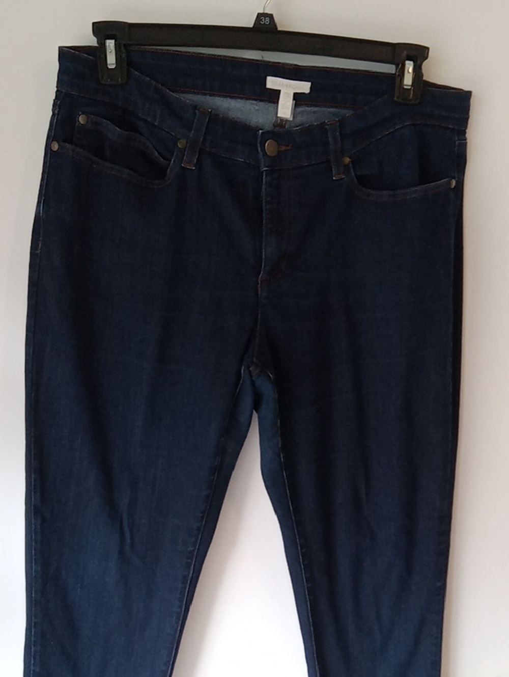 Eileen Fisher Denim Jeans Skinny Leg Tall Size 14